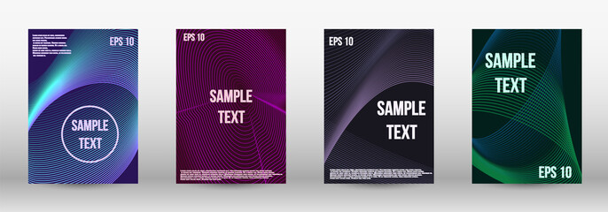 Geometric template with lines 