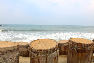 This is a picture of a rock beach.