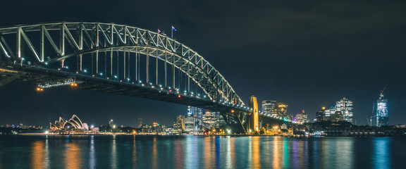 The Sydney Bay at Night, Sydney, Australia