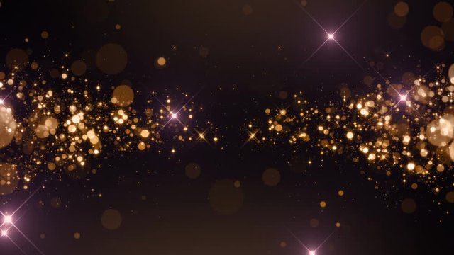 golden sparkle background glitter particles