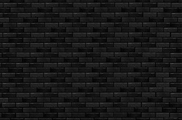 Black brick seamless pattern - 305191284
