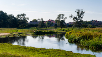 Narwiański Park Narodowy, Rzeka Narew w Surażu, Podlasie, Polska