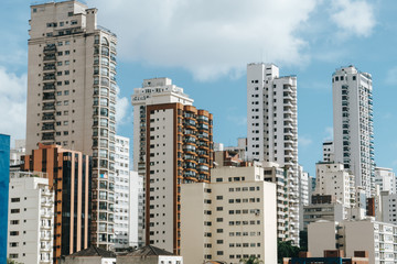 high rises of a residential neighbourhood in São Paulo, Brazil