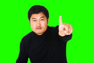 Fototapeta premium young man pointing at you