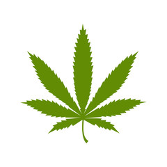 Hemp Marijuana Icon Vector Simple Design