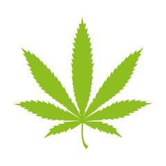 Hemp Marijuana Icon Vector Simple Design