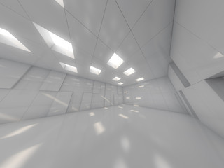 Abstract modern architecture background. 3D