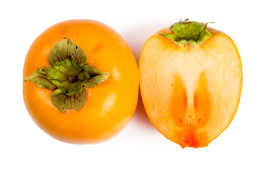 Kaki Persimmon Group isolated