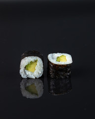 Sushi, rolls, are a traditional dish of the cuisine of the land of the rising sun.