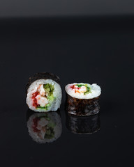 Sushi, rolls, are a traditional dish of the cuisine of the land of the rising sun.