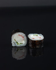 Sushi, rolls, are a traditional dish of the cuisine of the land of the rising sun.