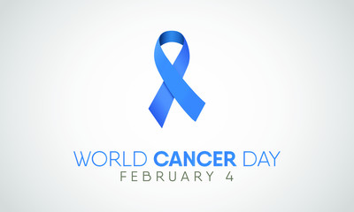Vector illustration on the theme of World Cancer Day on February 4th.