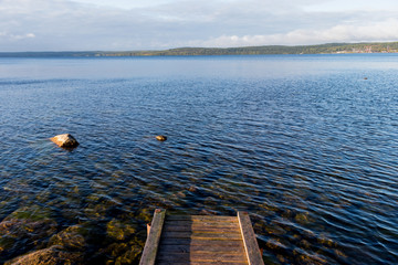 пристань на озере Онега Онежское озеро