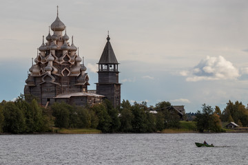old wooden church in russia кижи