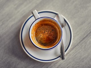 El café por la mañana