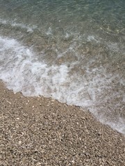 waves on beach