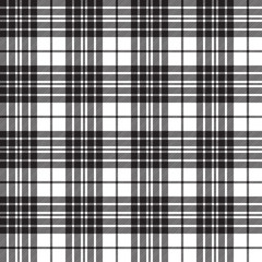 Blackberry clan tartan diagonal black white seamless pattern