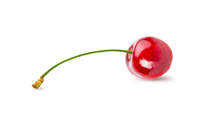 Cherry isolated on white background with clipping path