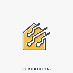 Home Business Real Estate Illustration Vector Template