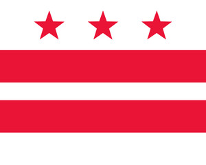 Fahne von Washington D.C.