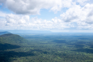 Fototapeta na wymiar Mountain view in sisaket ( Pha Mo E Dang ),Thailand