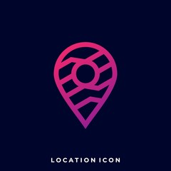 Pin Location Illustration Vector Template