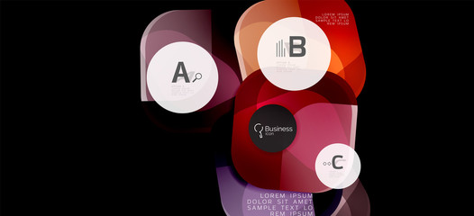 Info graphics circles background. Success icon symbol. Vector info graphic design. Creative vector element. Decoration element