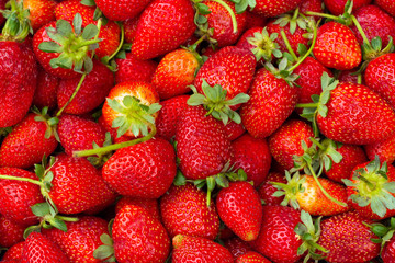 Bunch of strawberry close-up.