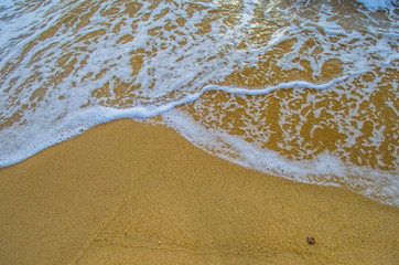 Sea waves and beautiful beaches