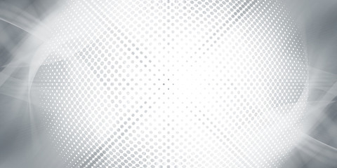 Gray halftone pattern with white line motion backdrop wallpaper. Clean Grey geometric background.