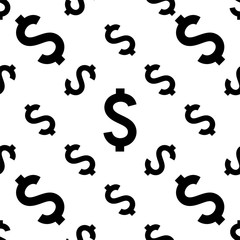 Dollar Sign Seamless Pattern