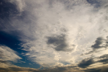 Fototapeta na wymiar Blue sky and white clouds