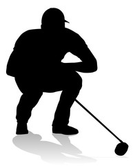 A golfer sports person playing golf