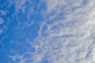 Blue sky and white clouds