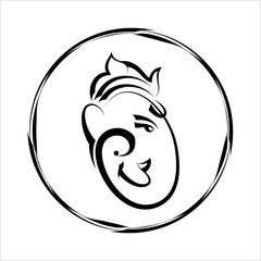 Obraz premium Ganesha The Lord Of Wisdom Design