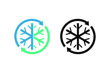 snow flowers vector for icon or logo template ready to use