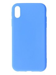 Blue color case for smartphone. Isolated on white background