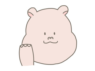 かわいいカバさん