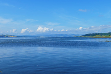 Blick über die Beauly Firth Bucht  in Schottland, in der Nähe von Inverness
