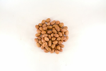 peanut, also known as the groundnut,goober or monkey nut on isolated white background.