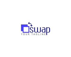 Creative swap Logo Design template  - obrazy, fototapety, plakaty