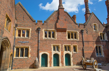Tudors kitchen buildings in the Hampton court, belonged to Henry VIII. Locates in West London.