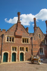 Fototapeta na wymiar Tudors kitchen buildings in the Hampton court, belonged to Henry VIII. Locates in West London.