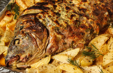 Baked fish
