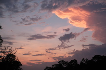 sunset in the ankle was