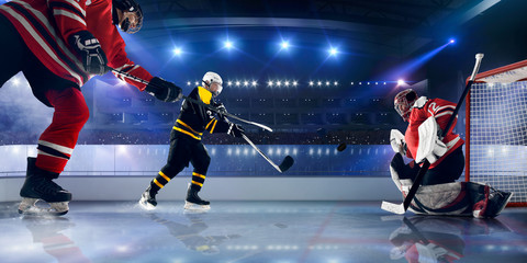 Fototapeta na wymiar Ice hockey.