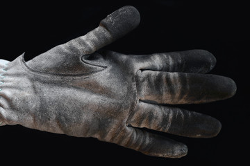 hand in glove isolated on white background, nacka sweden, stockholm, sverige