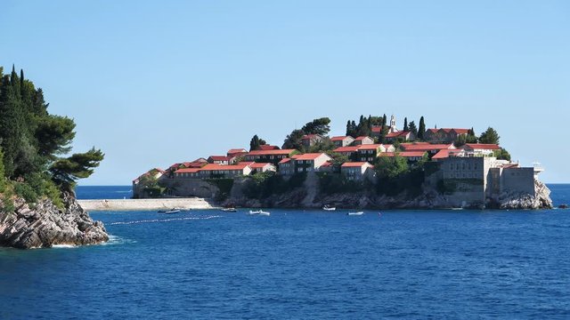 Sveti Stefan - resort and small islet in Montenegro