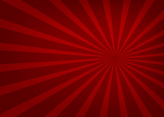 Red light spreading in a straight line from the center, beautiful, background - vector