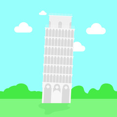 Leaning tower of pisa, italy.
